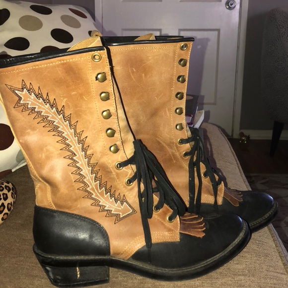 Jeffrey Campbell Leather Boots size 8.5 - Picture 3 of 5